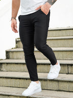 Lorenzo | Pantalones Elásticos Negro