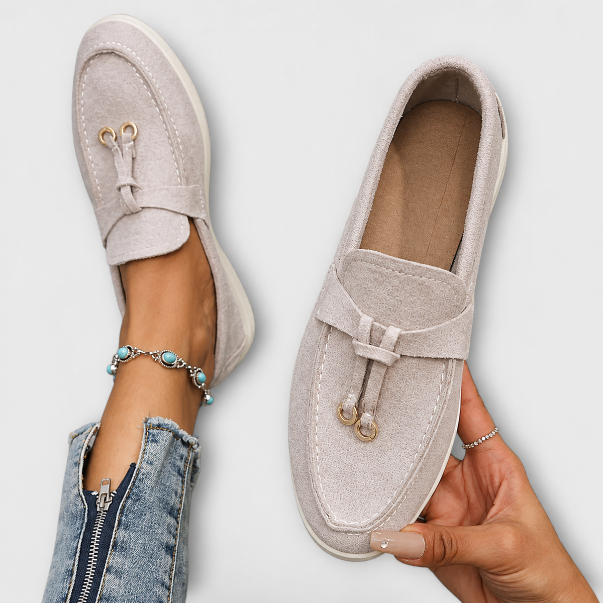 Genoveva | Mocasín Elegante con Hebilla