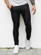 Lorenzo | Pantalones Elásticos Negro