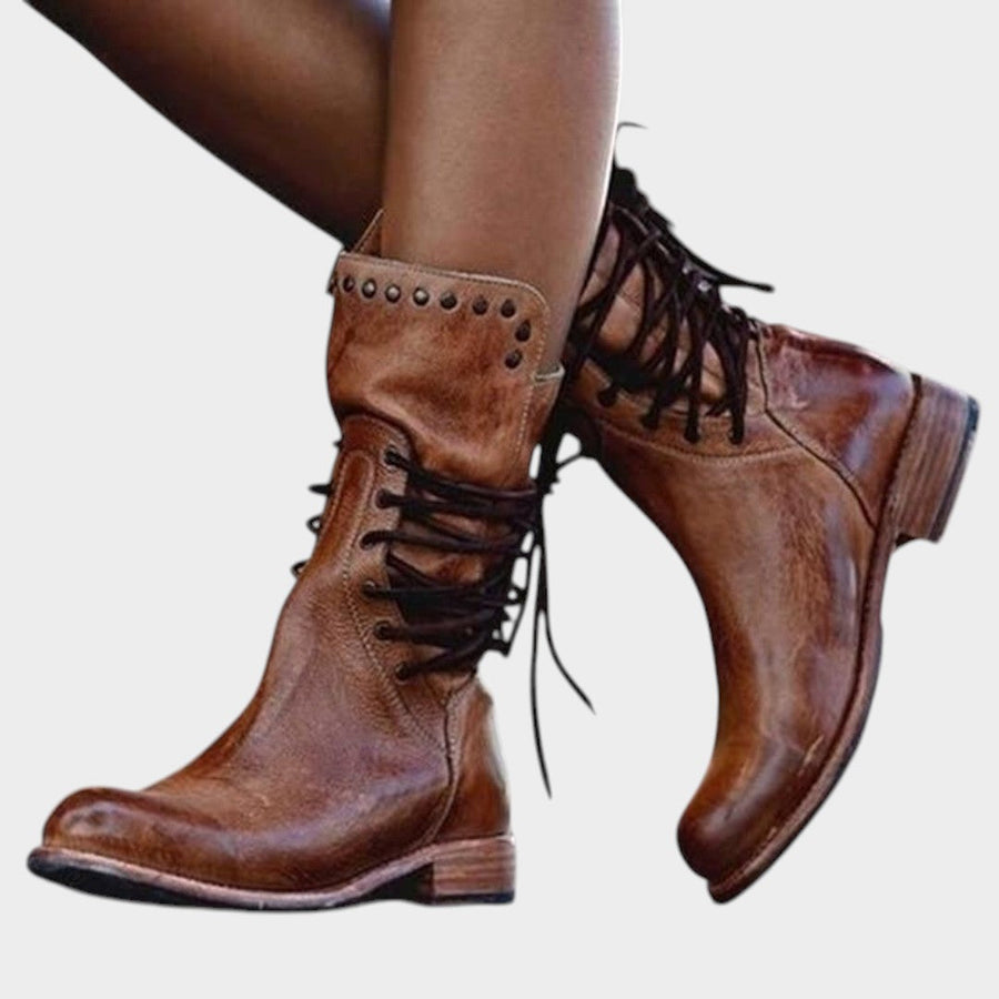 Caithlyn | Botas Vintage con Cordones