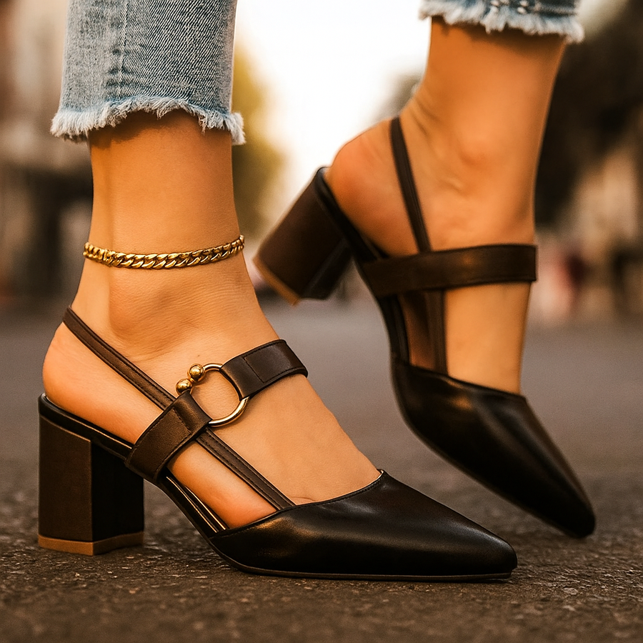 Tacones Mirella con anillo