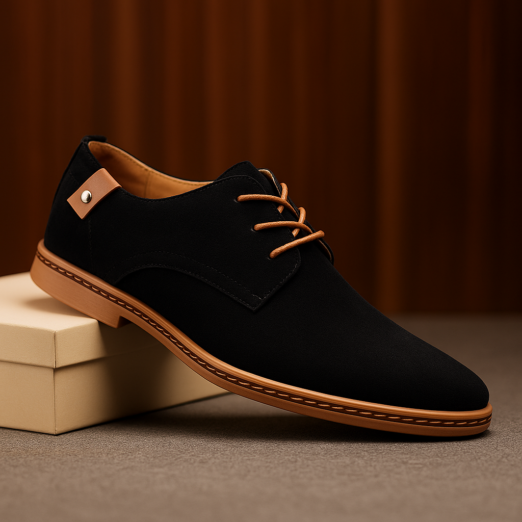 Zapatos Marcello Clasicos con Cordones - Negro