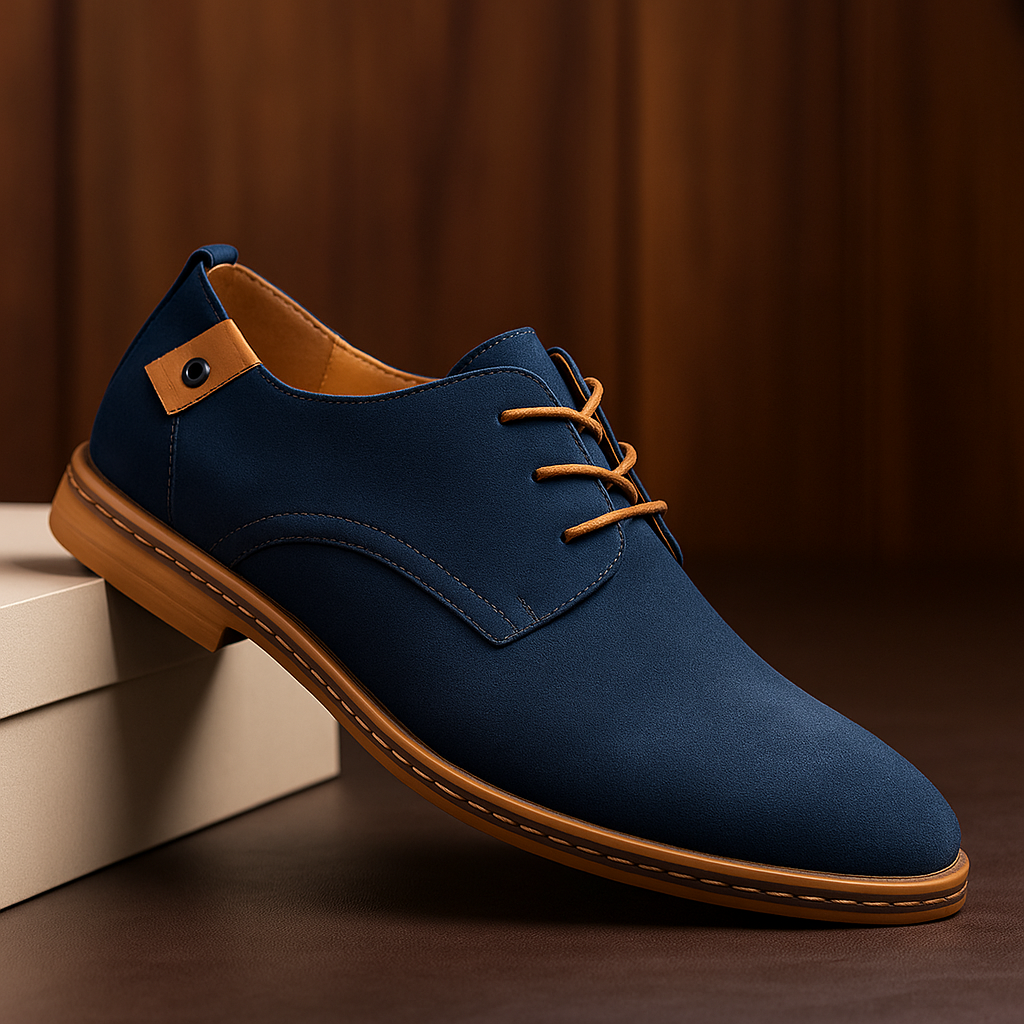 Zapatos Marcello Clasicos con Cordones - Azul