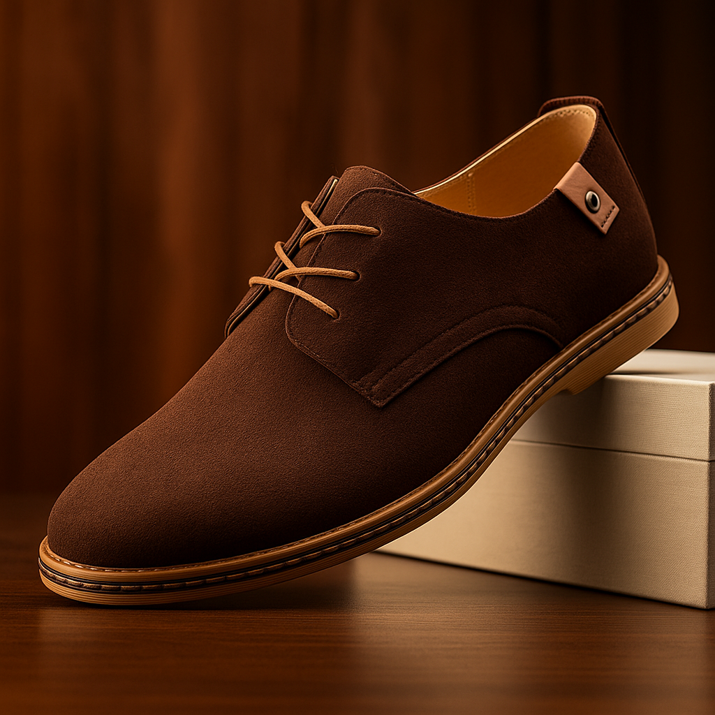 Zapatos Marcello Clasicos con Cordones - Marron Oscuro