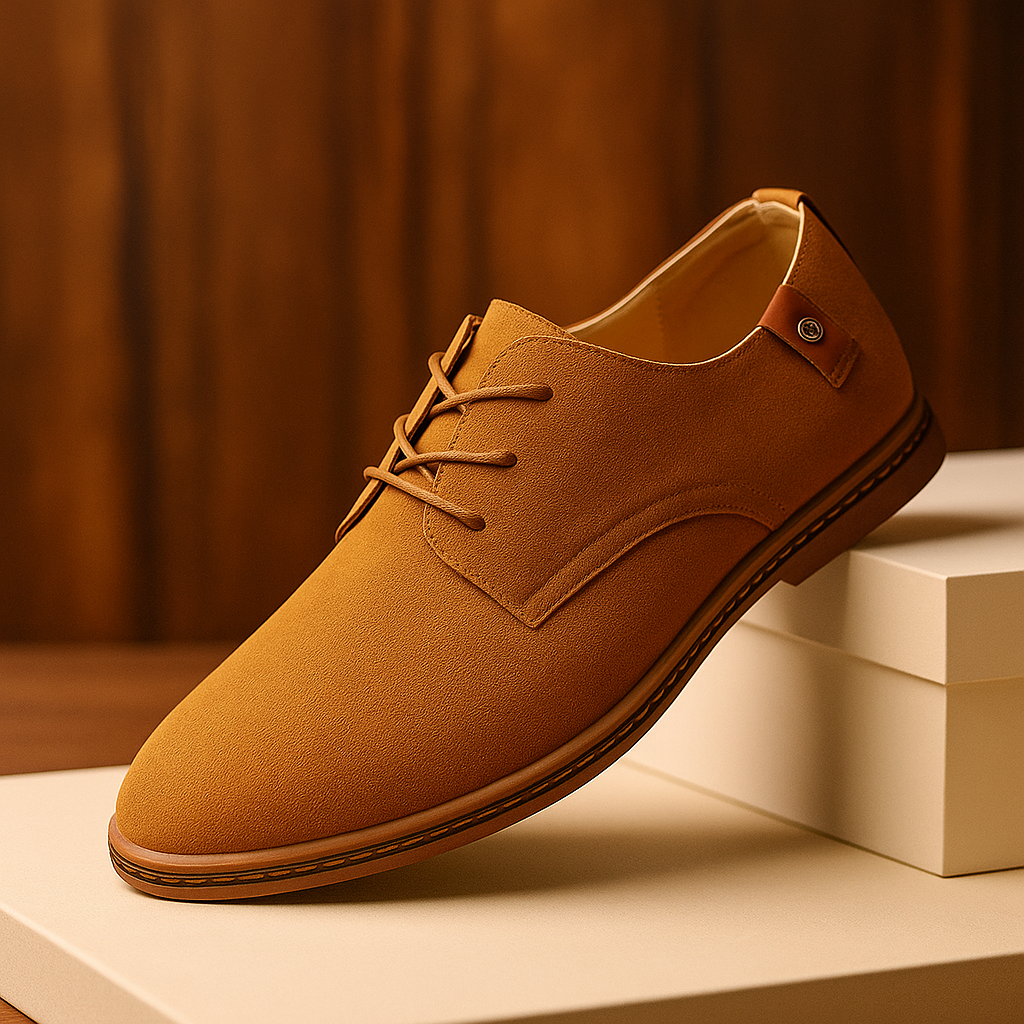 Zapatos Marcello Clasicos con Cordones - Marron Claro