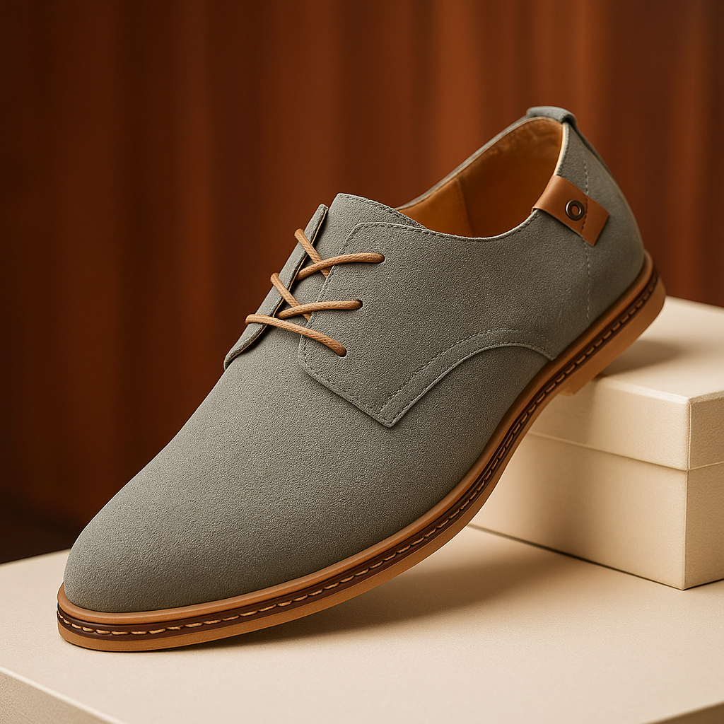 Zapatos Marcello Clasicos con Cordones - Gris