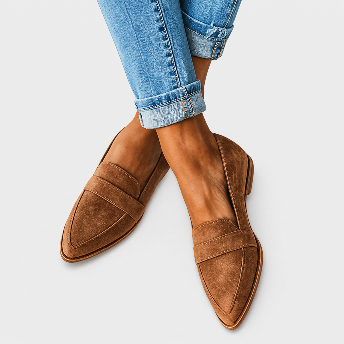 Balbina | Mocasín Ortopédico de Ante Suave