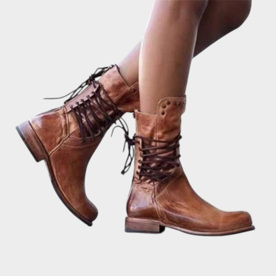 Caithlyn | Botas Vintage con Cordones