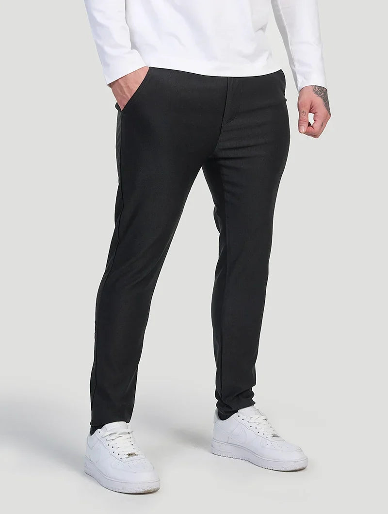 Lorenzo | Pantalones Elásticos Negro