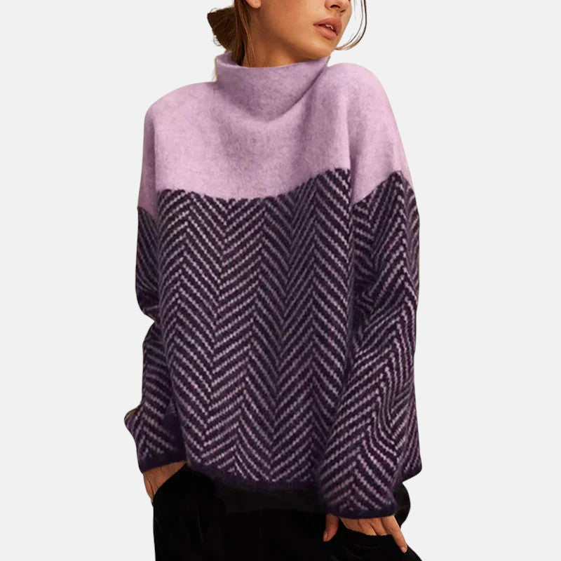 Norah | Jersey de algodón con cuello alto