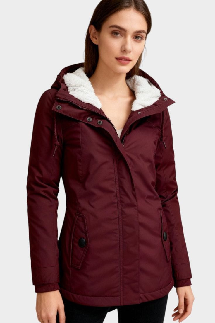 Anna | Chaqueta otoñal larga de felpa