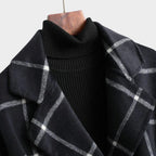Adriana | Abrigo Clásico de Invierno con Estampado de Cuadros