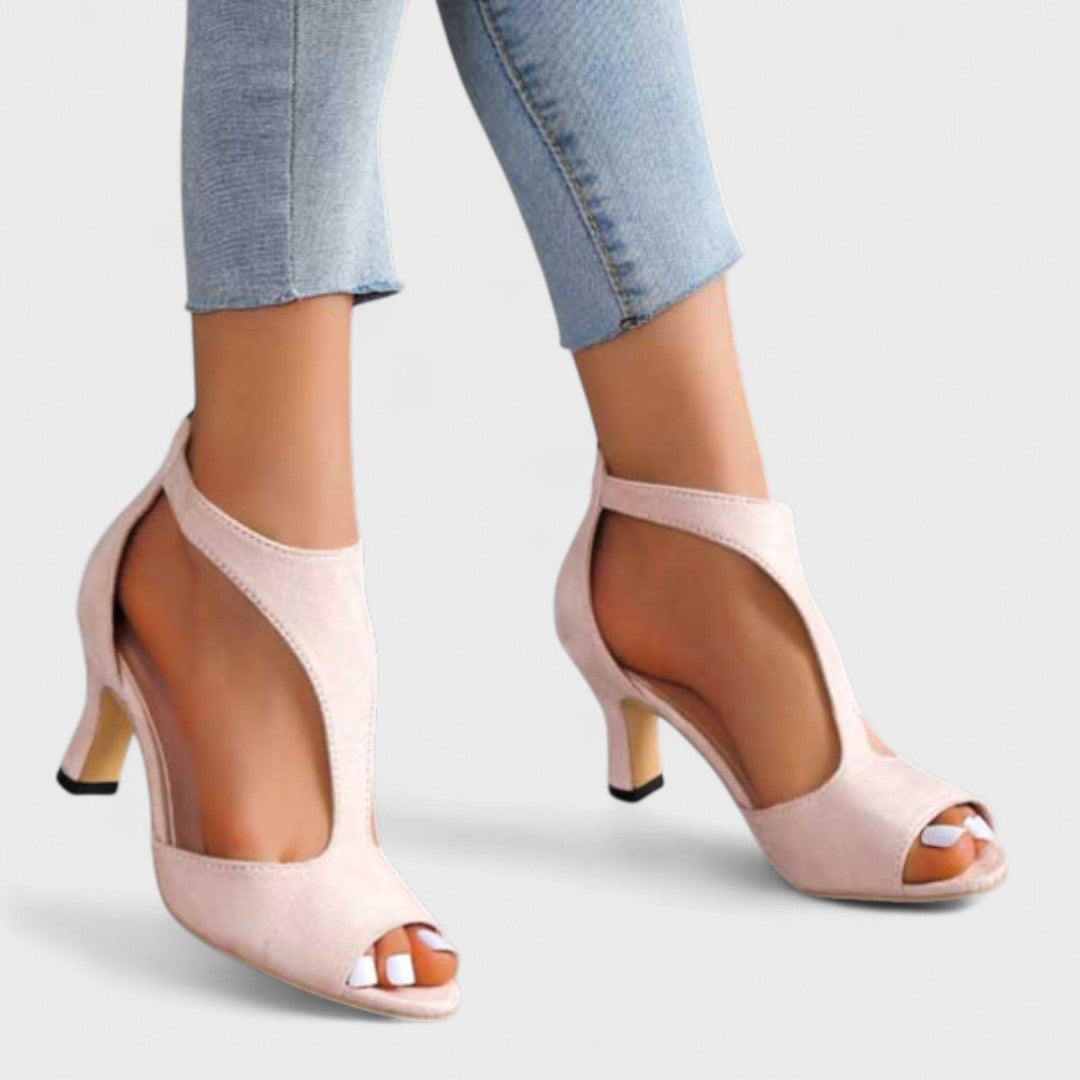 Zorine - Sandalias ortopédicas con tacón