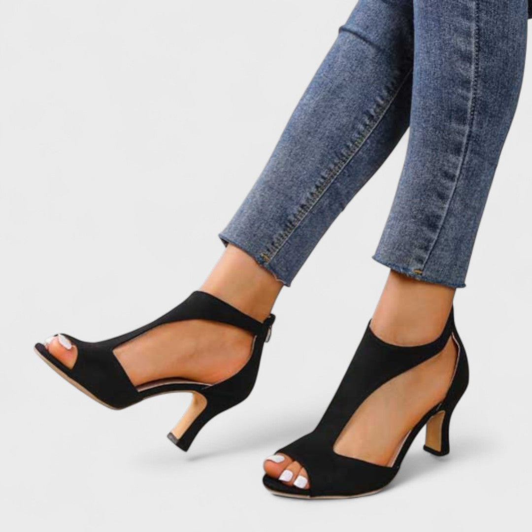 Zorine - Sandalias ortopédicas con tacón