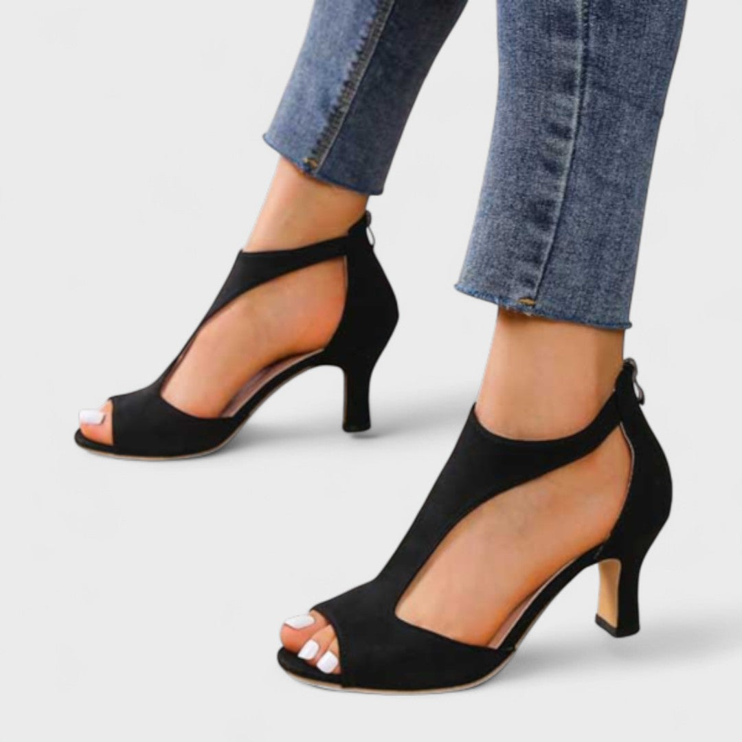 Zorine - Sandalias ortopédicas con tacón
