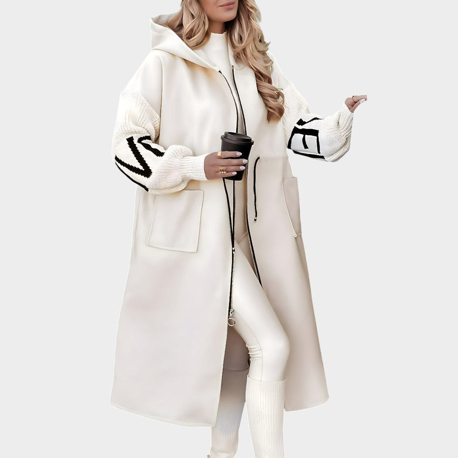 El Rosana | Abrigo-cárdigan elegante con capucha
