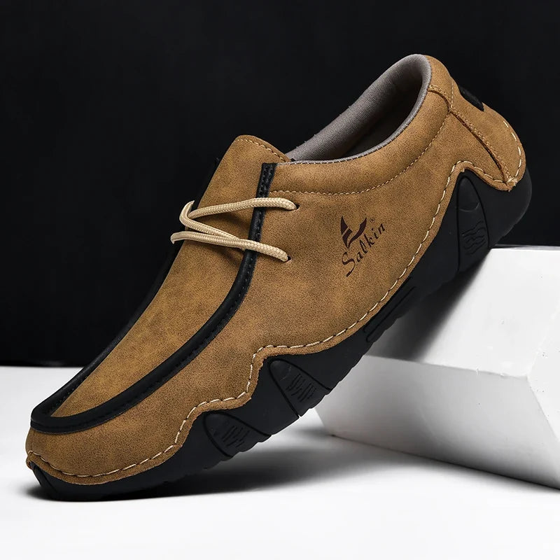 Mocasines Salkin Milan - Marron Avellana