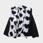 Dianne | Chaqueta reversible con estampado de corazones y diseño cómodo