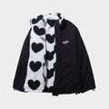 Dianne | Chaqueta reversible con estampado de corazones y diseño cómodo