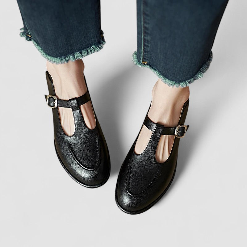 Camila | Zapatos ortopédicos tipo Mary Jane con tacón bajo