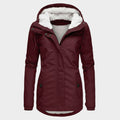 Anna | Chaqueta otoñal larga de felpa