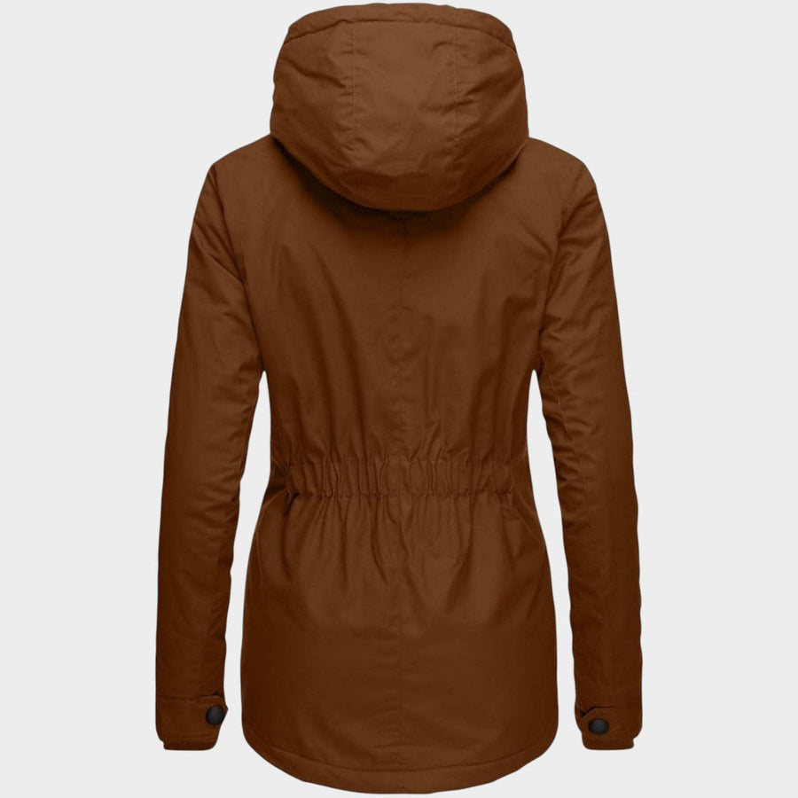 Anna | Chaqueta otoñal larga de felpa