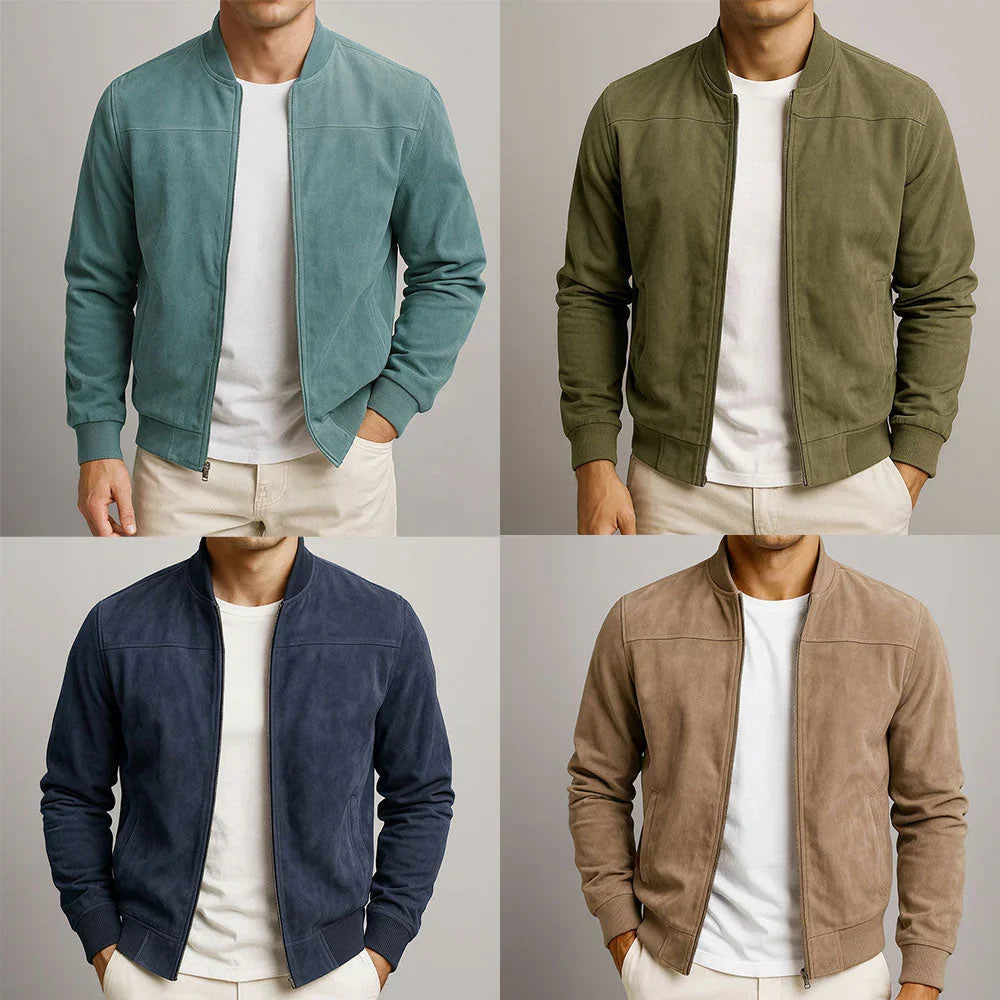Riviera — Chaqueta Bomber de Ante
