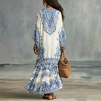 Alba Vestido Bohemio Maxi Étnico